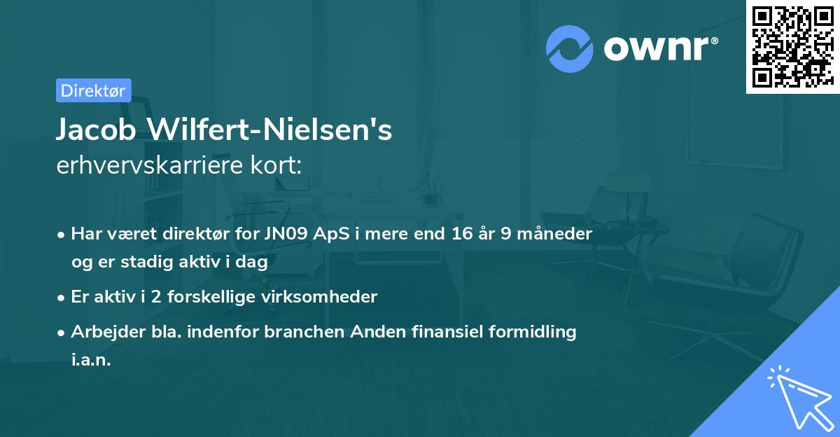 Jacob Wilfert-Nielsen's erhvervskarriere kort