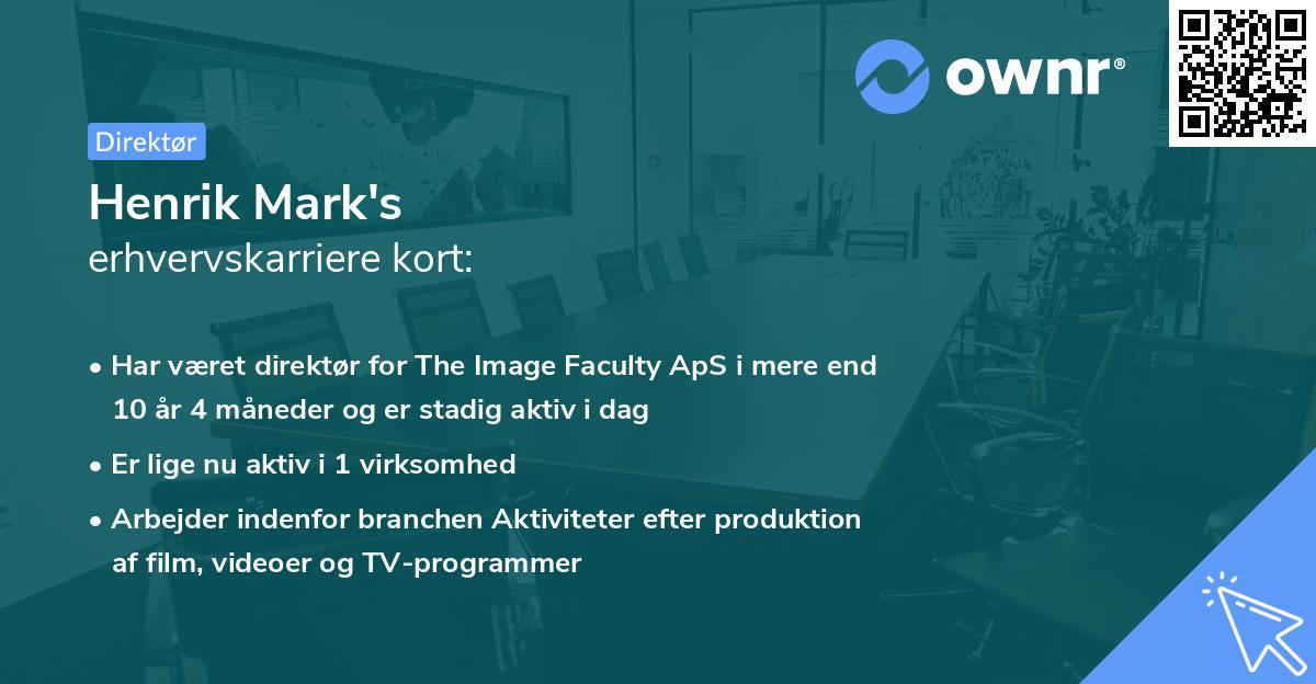 Henrik Mark's erhvervskarriere kort