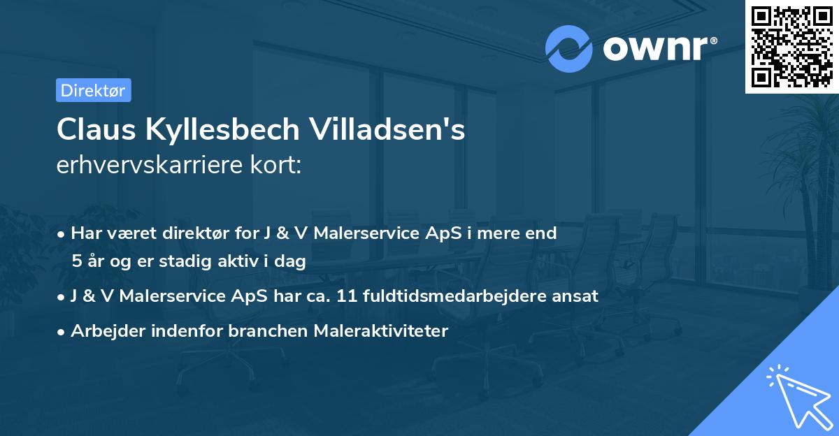 Claus Kyllesbech Villadsen's erhvervskarriere kort
