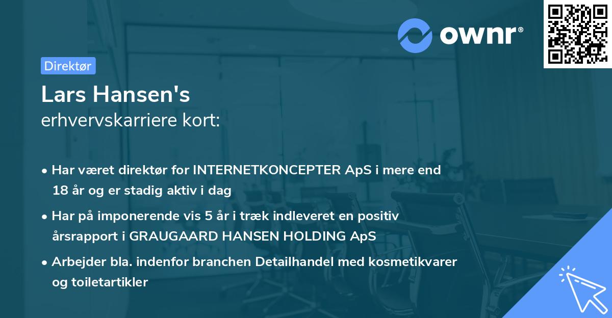 Lars Hansen's erhvervskarriere kort