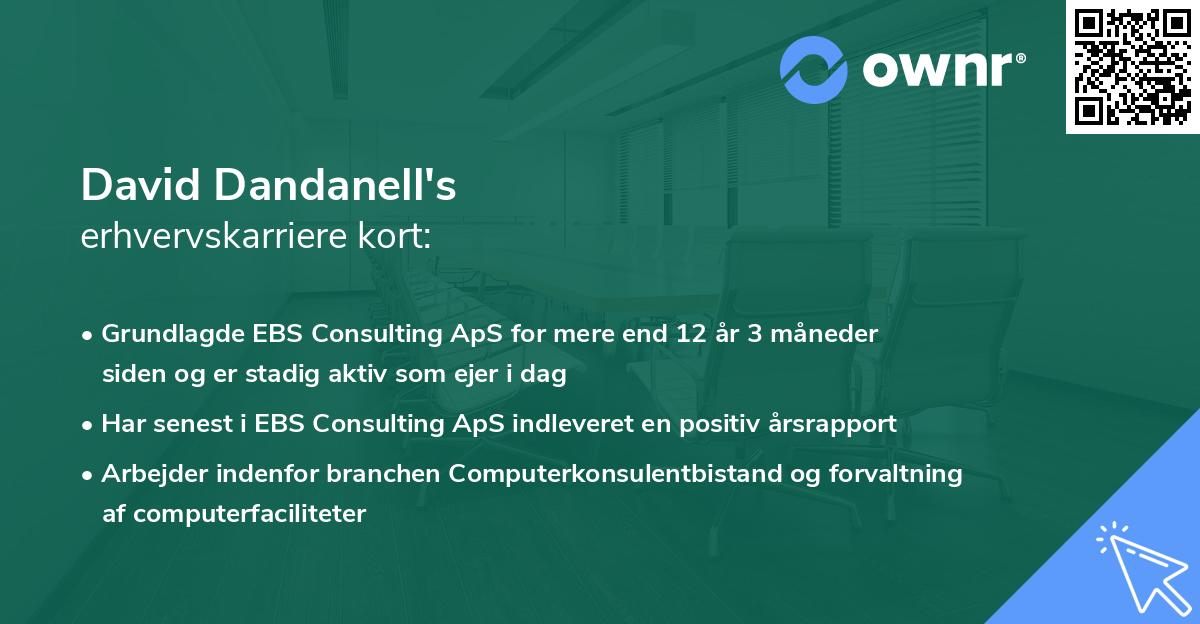 David Dandanell's erhvervskarriere kort