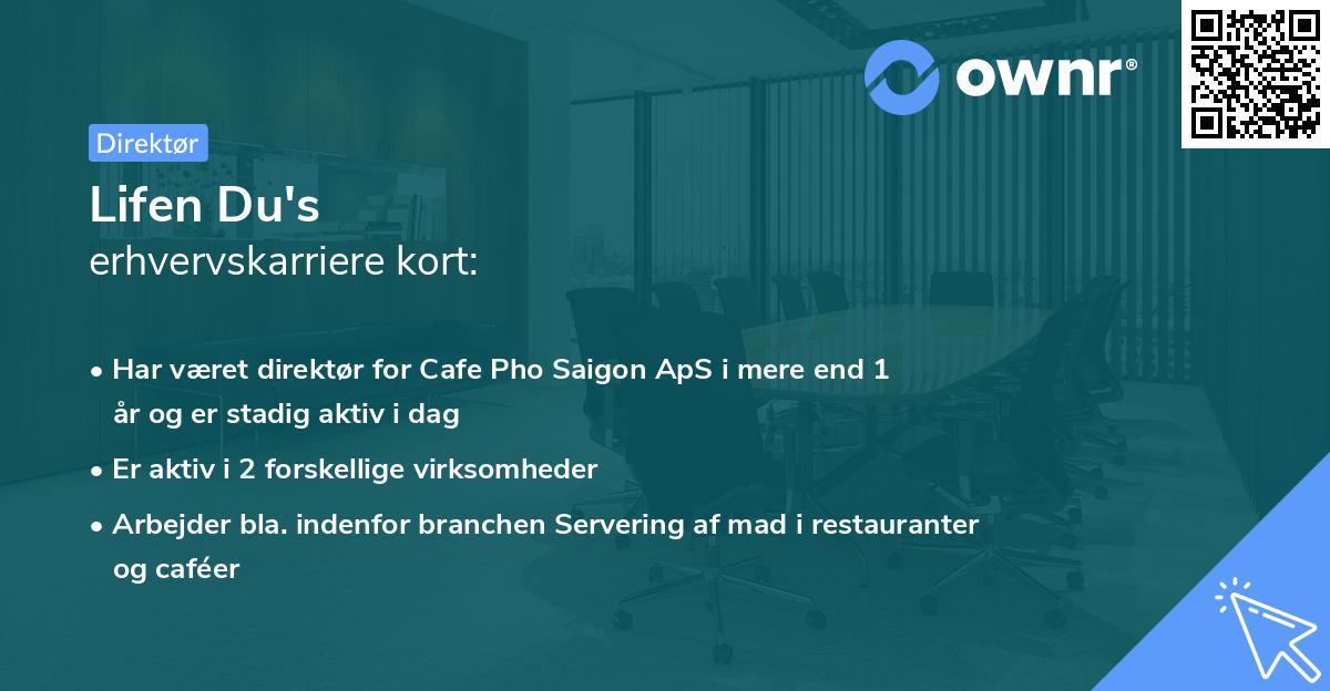 Lifen Du's erhvervskarriere kort