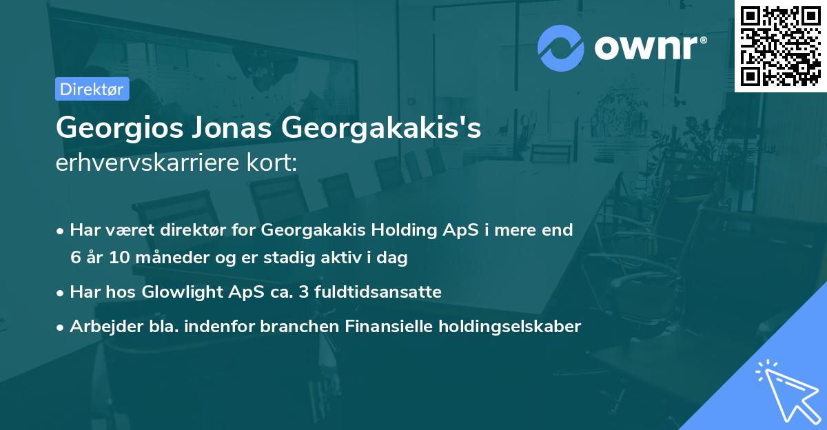 Georgios Jonas Georgakakis's erhvervskarriere kort