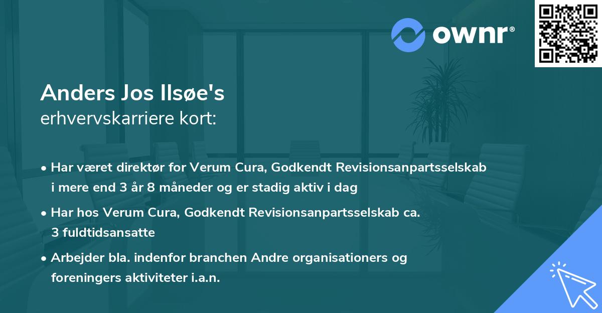 Anders Jos Ilsøe's erhvervskarriere kort