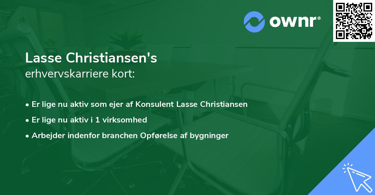 Lasse Christiansen's erhvervskarriere kort