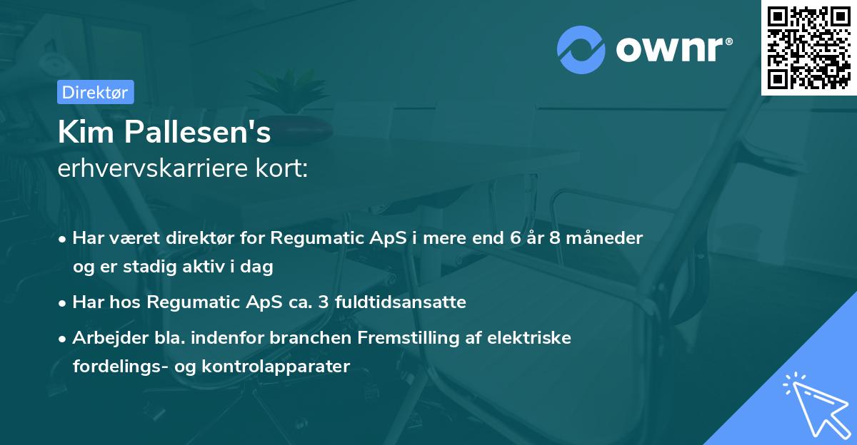 Kim Pallesen's erhvervskarriere kort