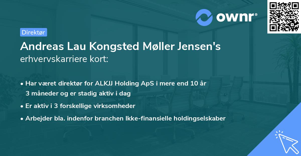 Andreas Lau Kongsted Møller Jensen's erhvervskarriere kort