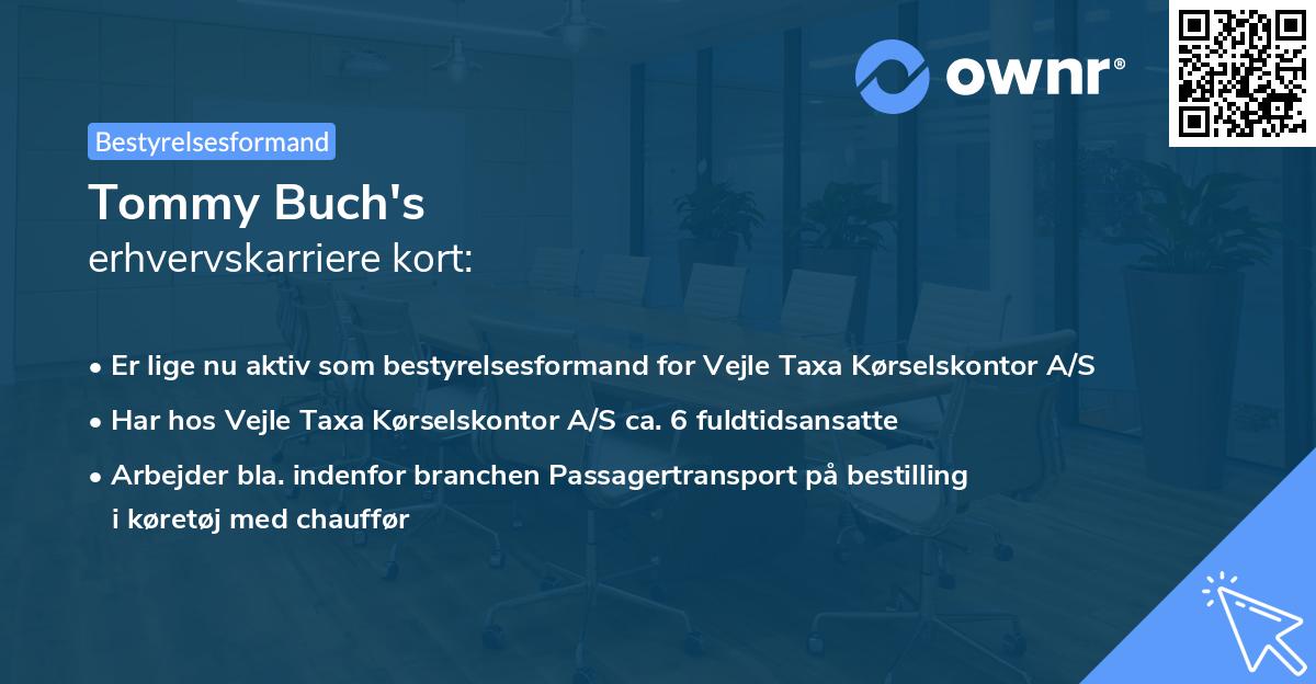 Tommy Buch's erhvervskarriere kort