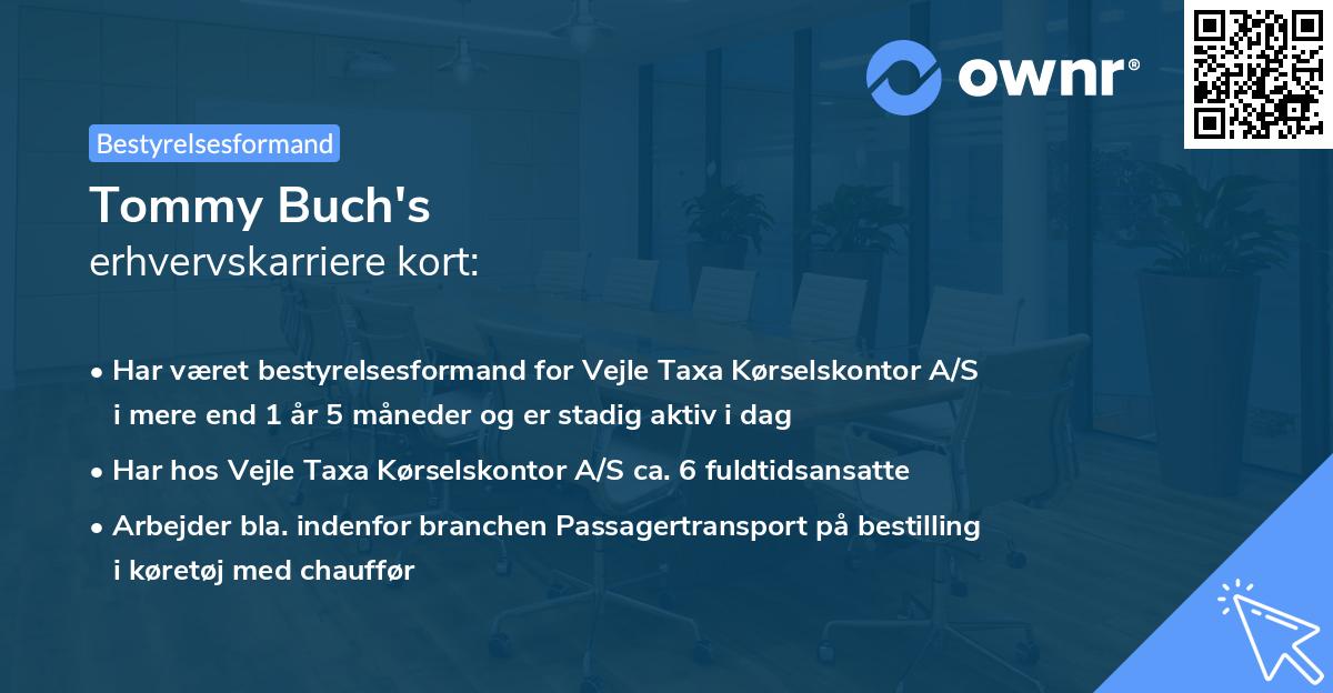 Tommy Buch's erhvervskarriere kort