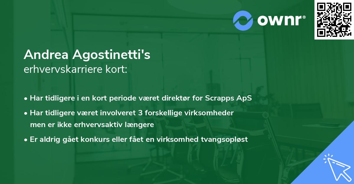 Andrea Agostinetti's erhvervskarriere kort