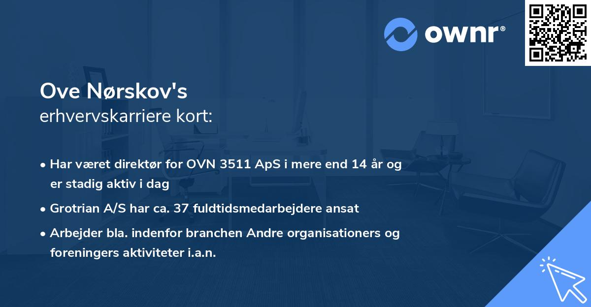 Ove Nørskov's erhvervskarriere kort