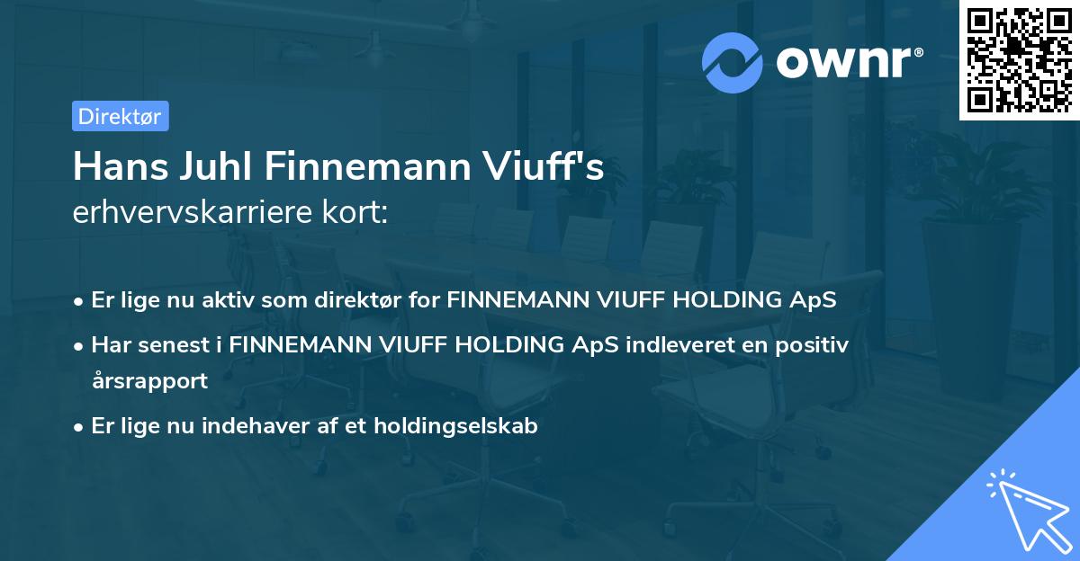 Hans Juhl Finnemann Viuff's erhvervskarriere kort