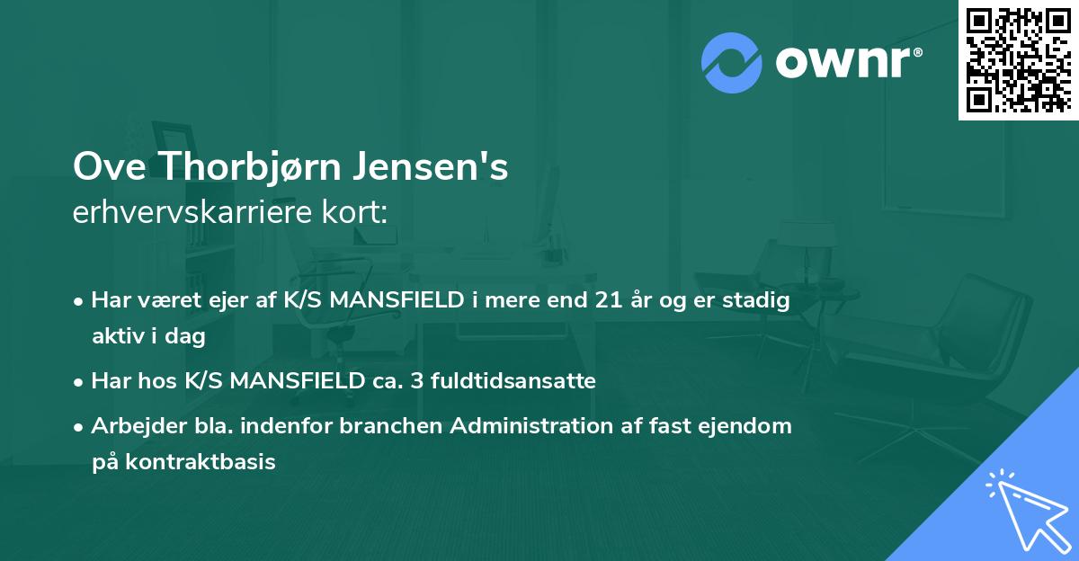 Ove Thorbjørn Jensen's erhvervskarriere kort