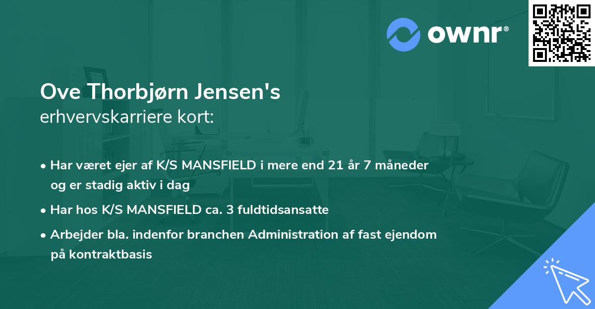 Ove Thorbjørn Jensen's erhvervskarriere kort