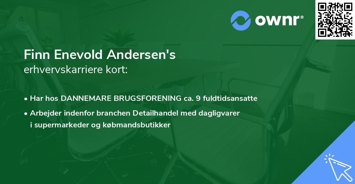 Finn Enevold Andersen's erhvervskarriere kort