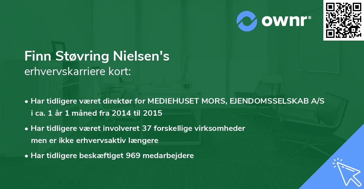 Finn Støvring Nielsen's erhvervskarriere kort