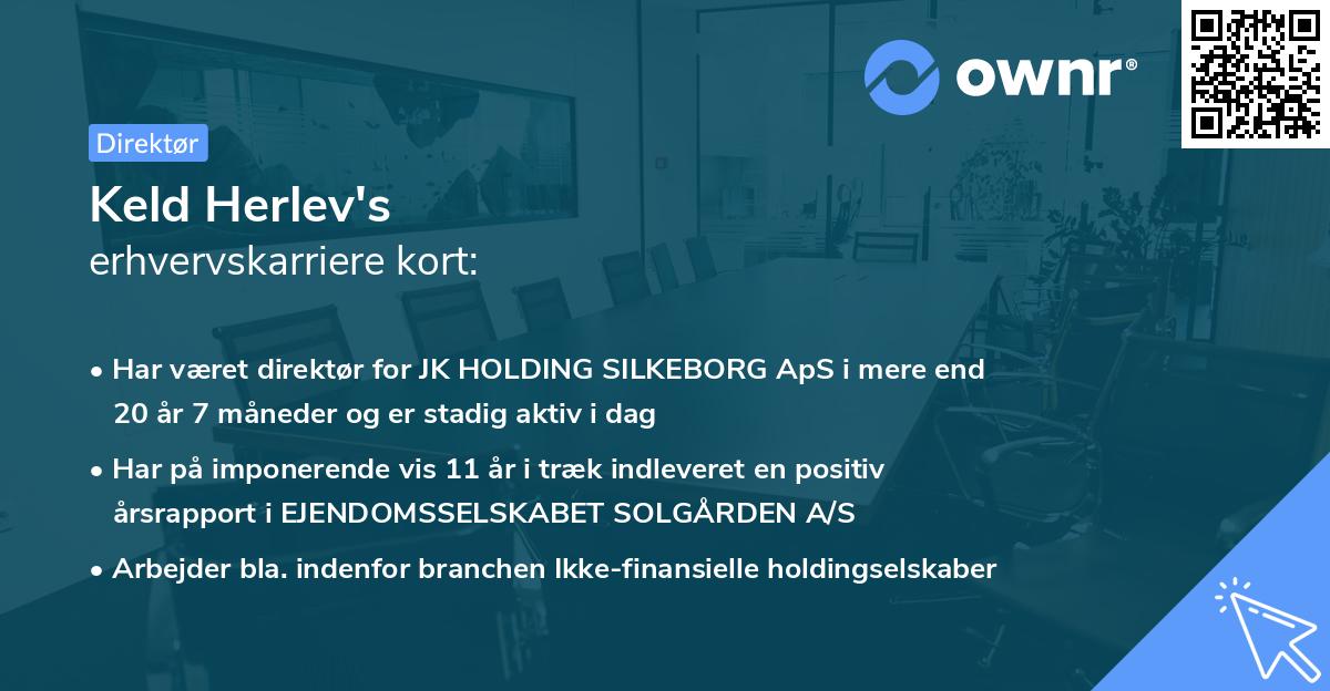 Keld Herlev's erhvervskarriere kort