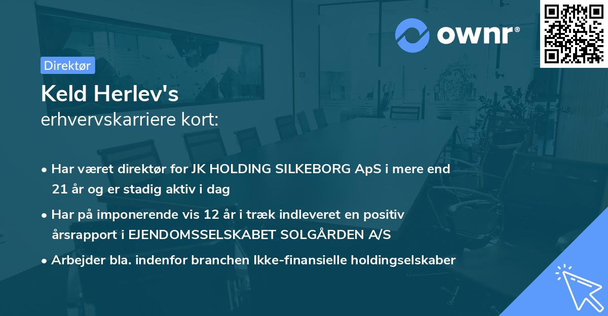 Keld Herlev's erhvervskarriere kort