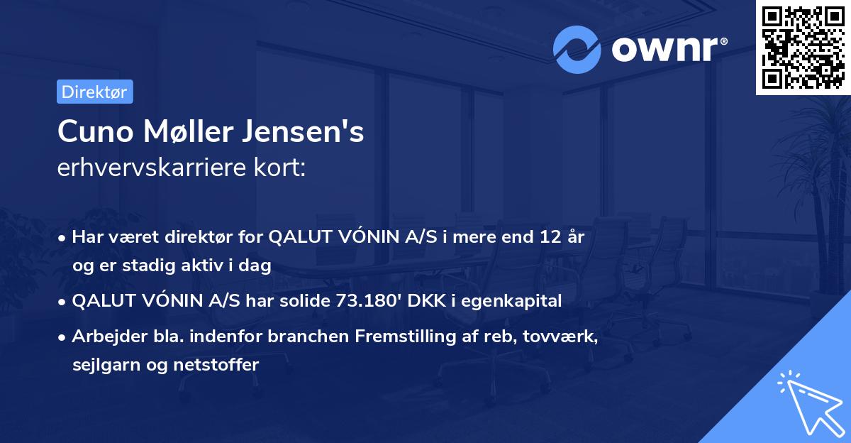 Cuno Møller Jensen's erhvervskarriere kort