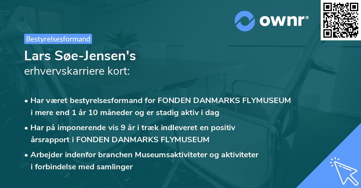 Lars Søe-Jensen's erhvervskarriere kort