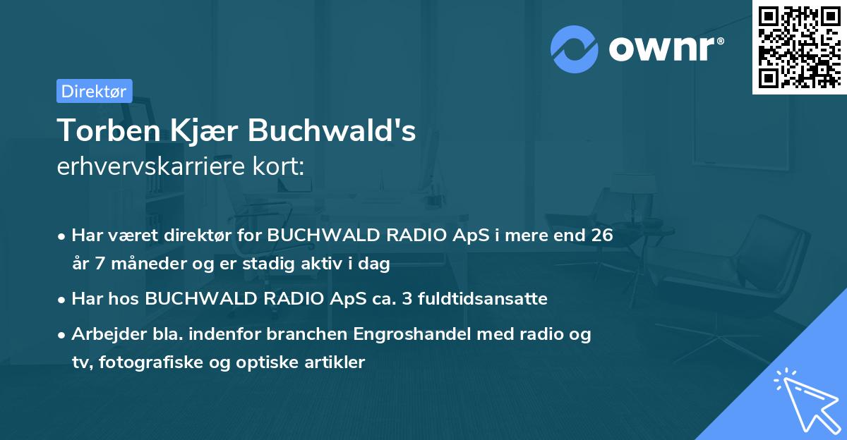 Torben Kjær Buchwald's erhvervskarriere kort