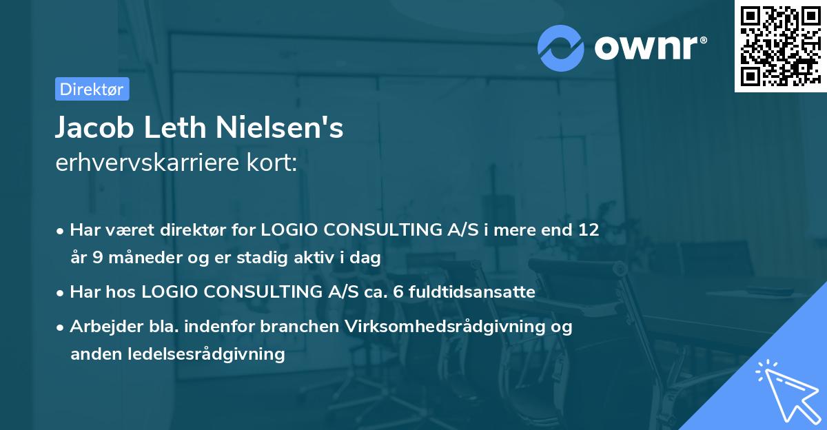 Jacob Leth Nielsen's erhvervskarriere kort