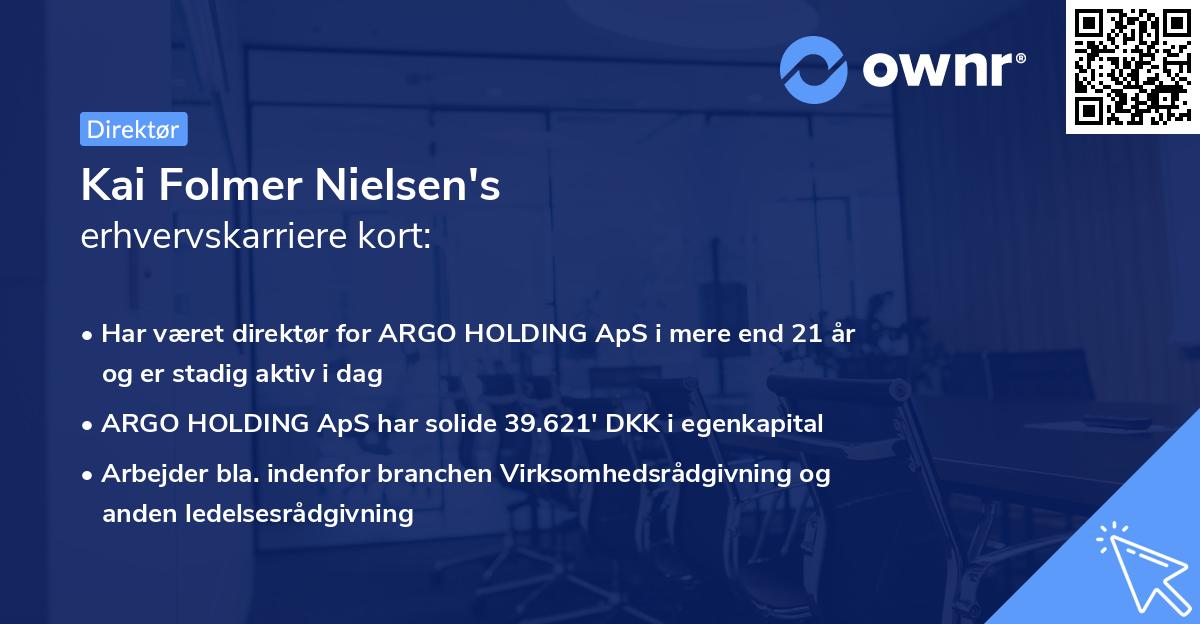 Kai Folmer Nielsen's erhvervskarriere kort