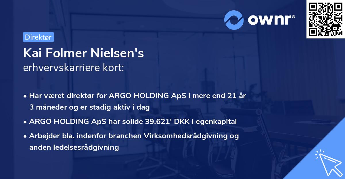 Kai Folmer Nielsen's erhvervskarriere kort