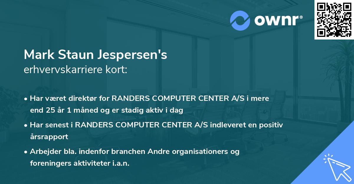Mark Staun Jespersen's erhvervskarriere kort