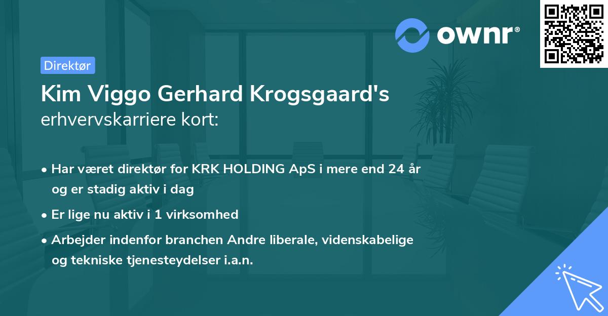 Kim Viggo Gerhard Krogsgaard's erhvervskarriere kort