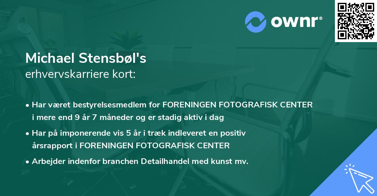 Michael Stensbøl's erhvervskarriere kort
