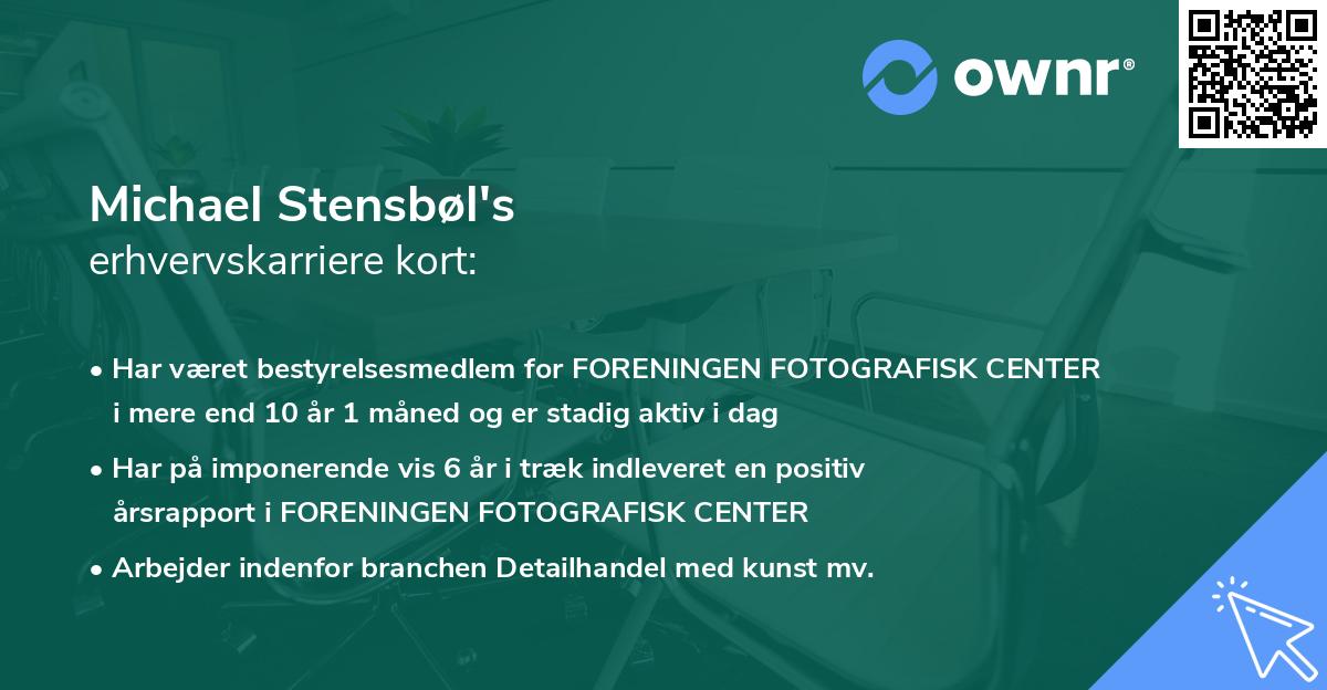 Michael Stensbøl's erhvervskarriere kort