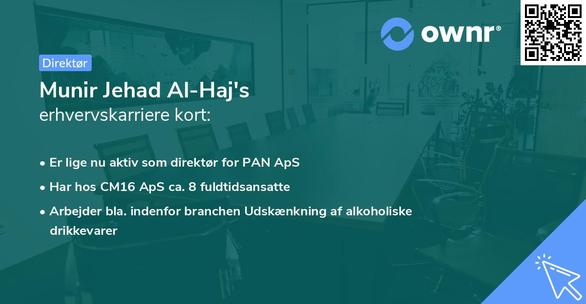 Munir Jehad Al-Haj's erhvervskarriere kort