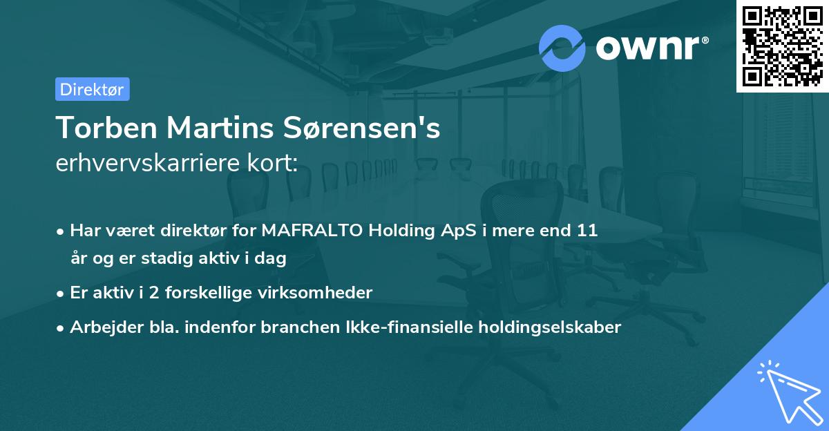 Torben Martins Sørensen's erhvervskarriere kort