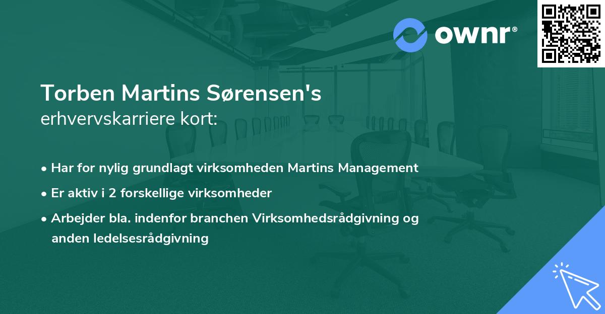Torben Martins Sørensen's erhvervskarriere kort