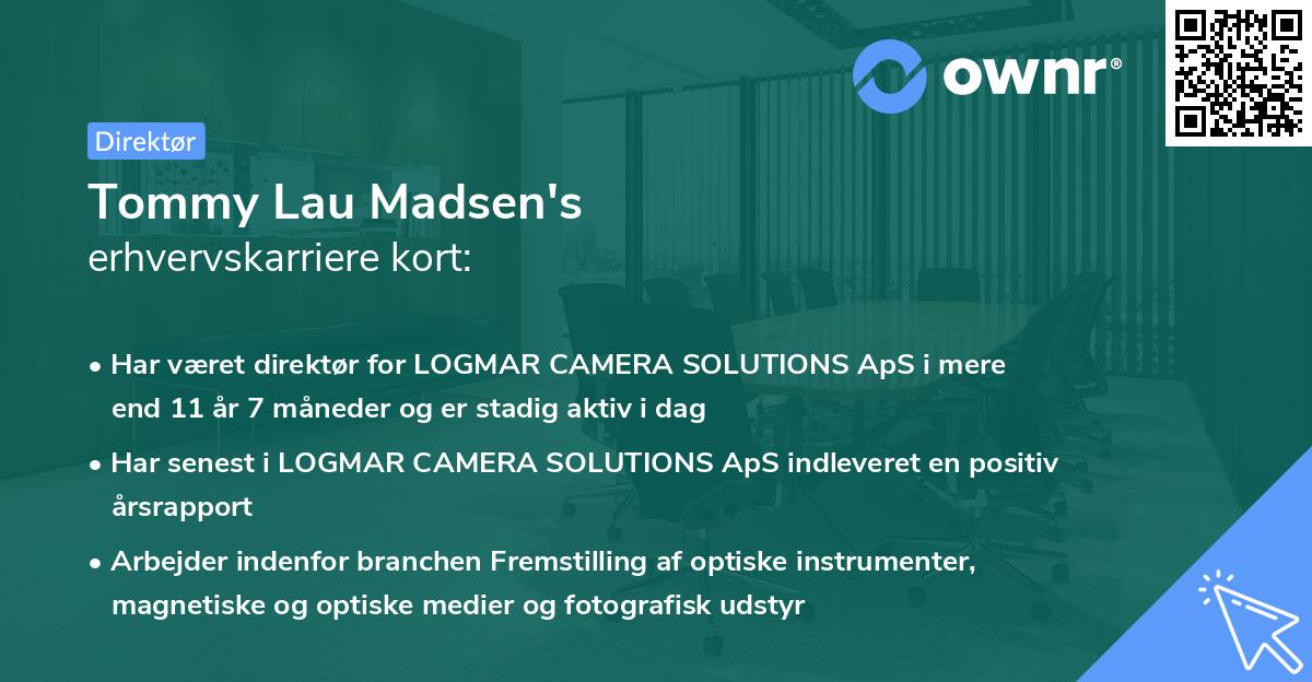 Tommy Lau Madsen's erhvervskarriere kort