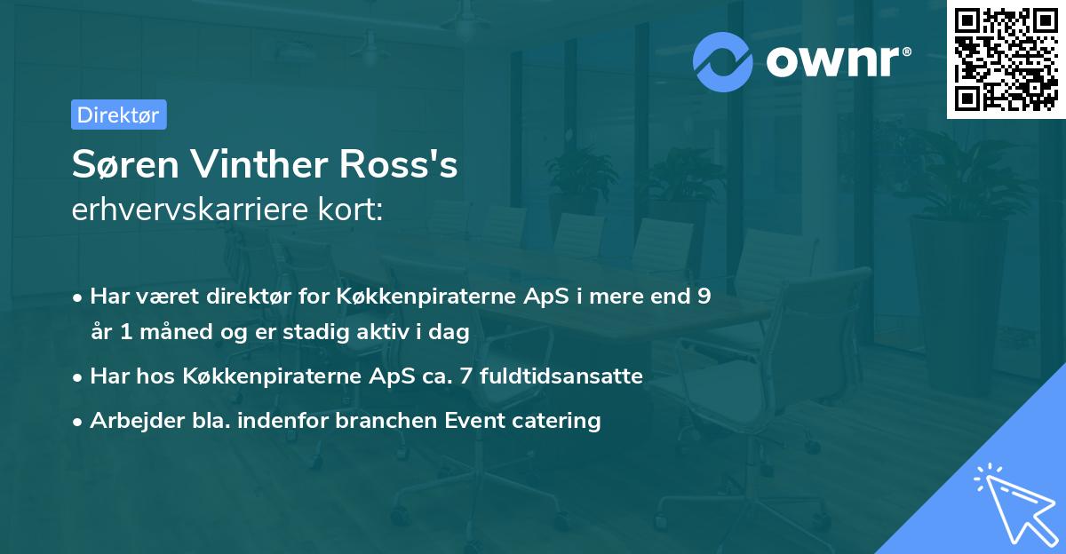 Søren Vinther Ross's erhvervskarriere kort