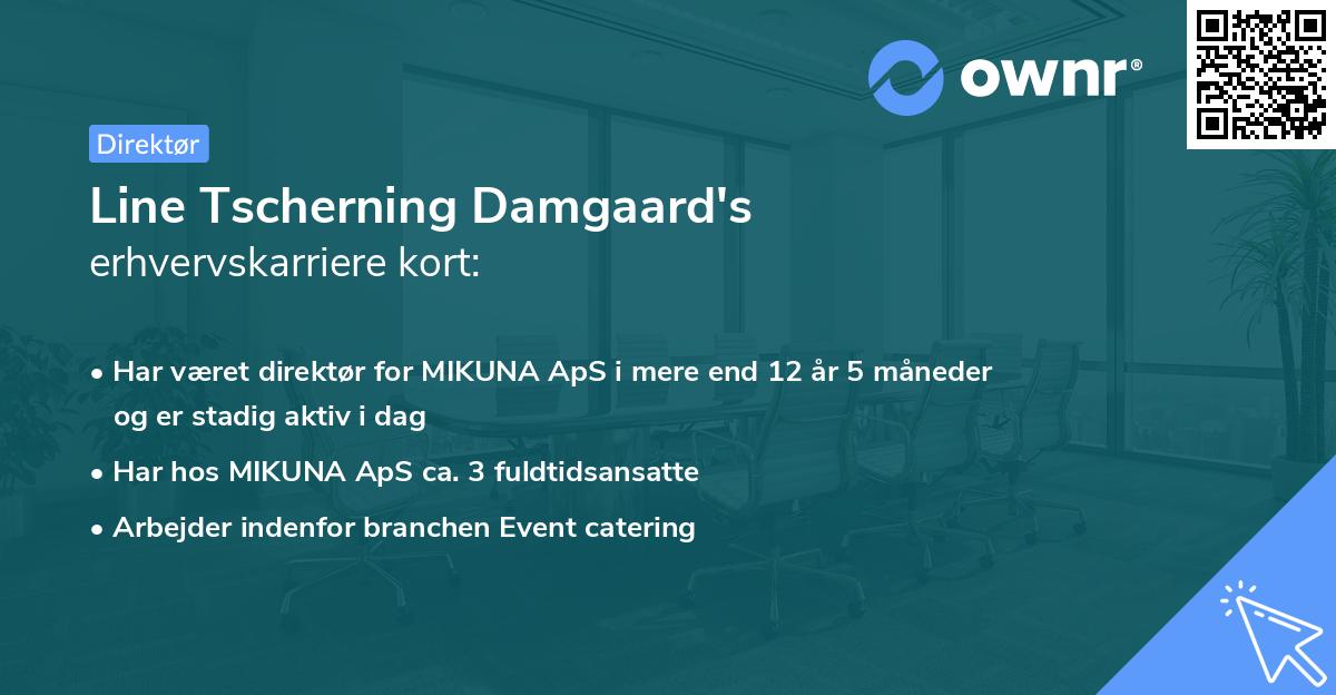 Line Tscherning Damgaard's erhvervskarriere kort