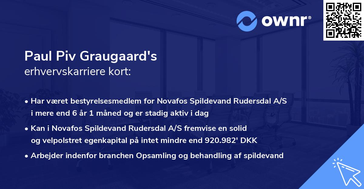 Paul Piv Graugaard's erhvervskarriere kort