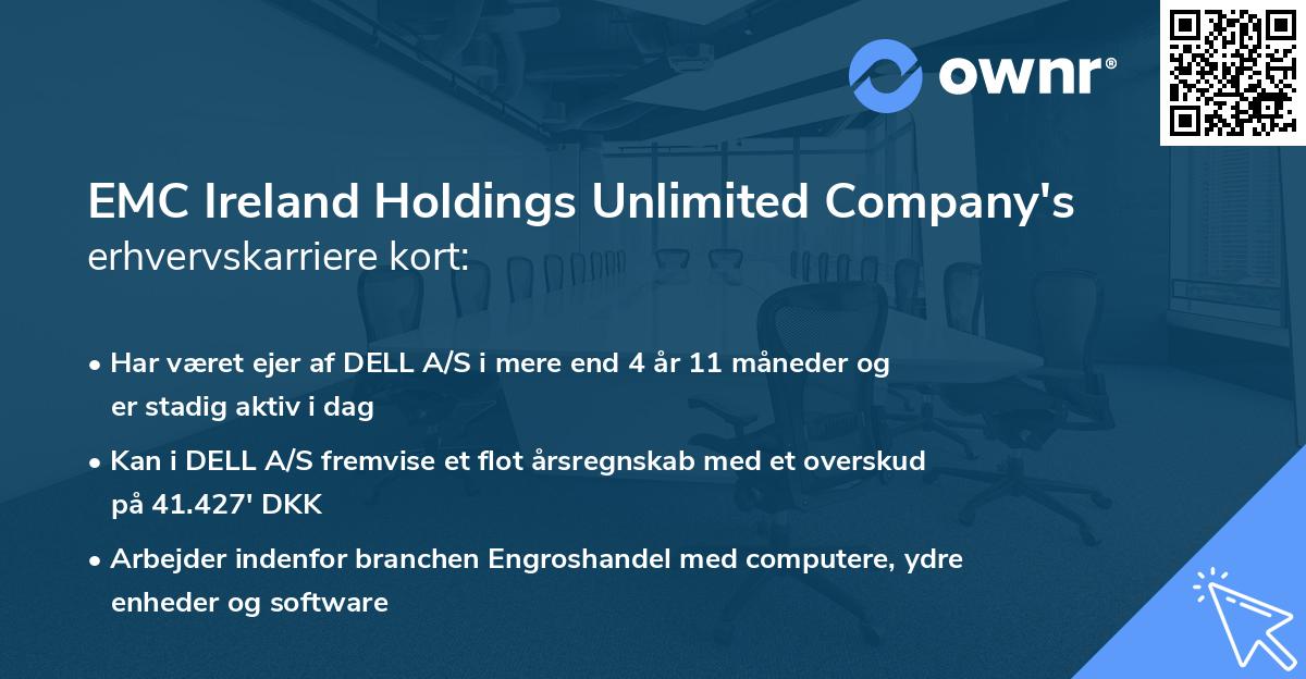 EMC Ireland Holdings Unlimited Company's erhvervskarriere kort