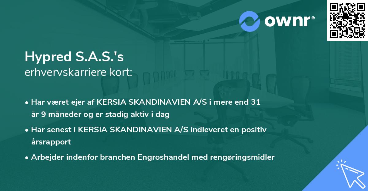 Hypred S.A.S.'s erhvervskarriere kort