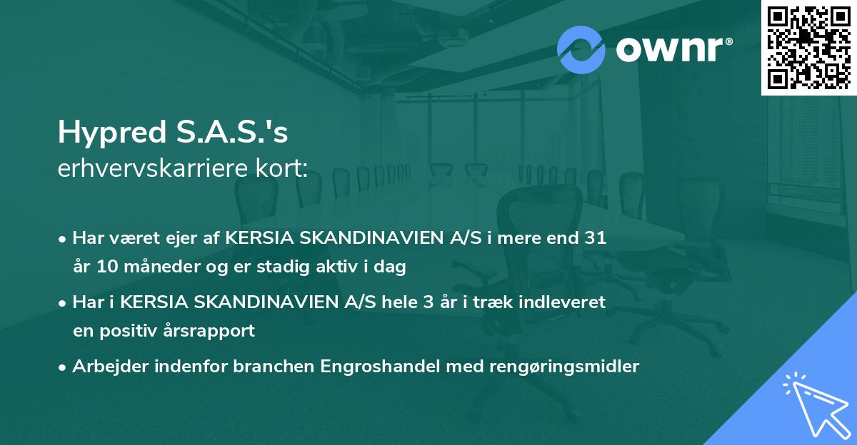 Hypred S.A.S.'s erhvervskarriere kort
