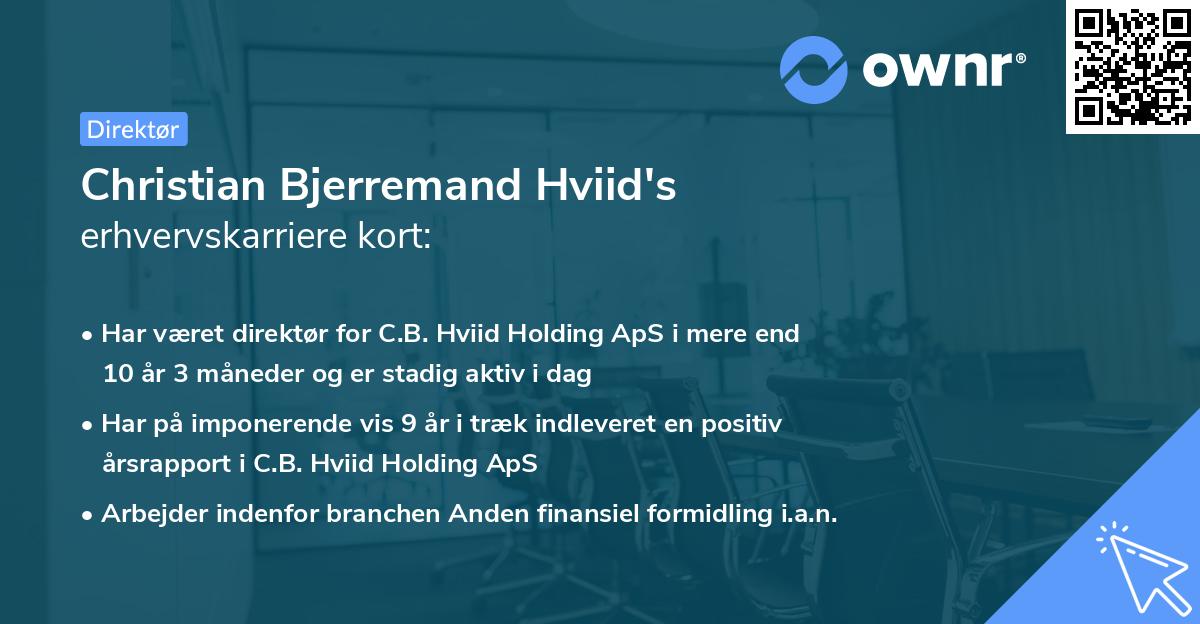 Christian Bjerremand Hviid's erhvervskarriere kort