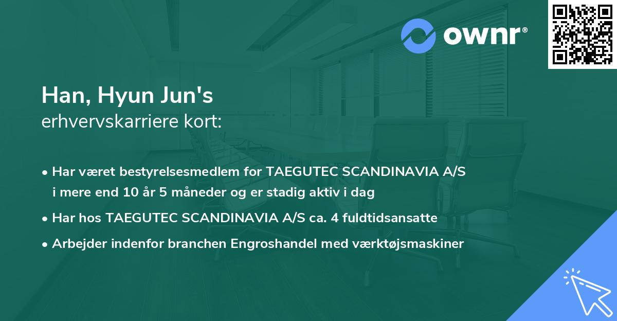 Han, Hyun Jun's erhvervskarriere kort