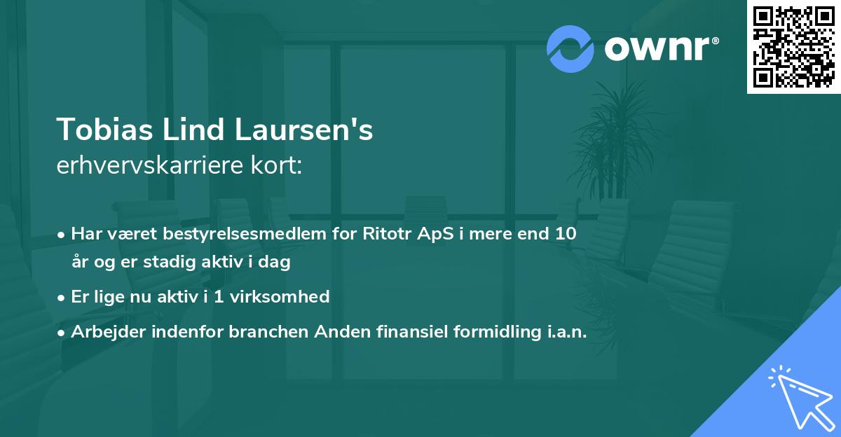 Tobias Lind Laursen's erhvervskarriere kort