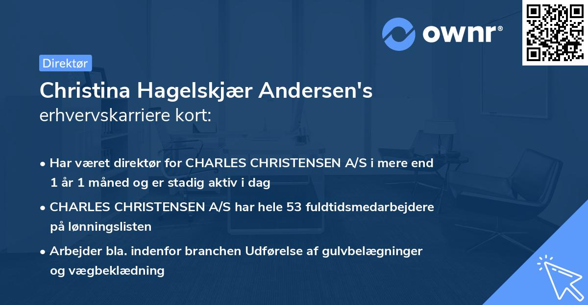 Christina Hagelskjær Andersen's erhvervskarriere kort