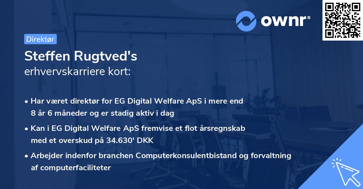 Steffen Rugtved's erhvervskarriere kort