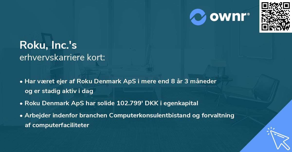 Roku, Inc.'s erhvervskarriere kort