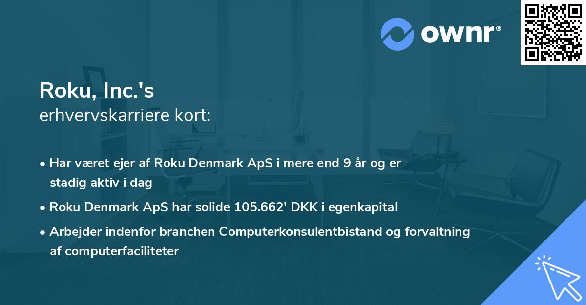 Roku, Inc.'s erhvervskarriere kort