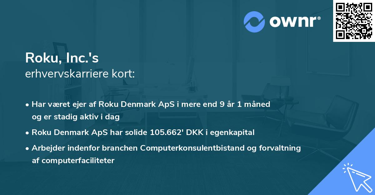 Roku, Inc.'s erhvervskarriere kort
